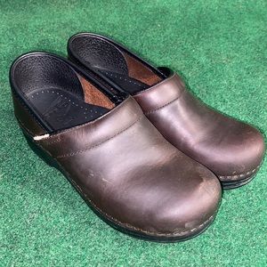Brown Danskos size 36